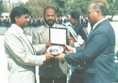 Flt Lt Abdur Rehman Jami & Air Officer Commanding (Central Air Command)Air Vice Marshal SHAHID NISAR KHAN
