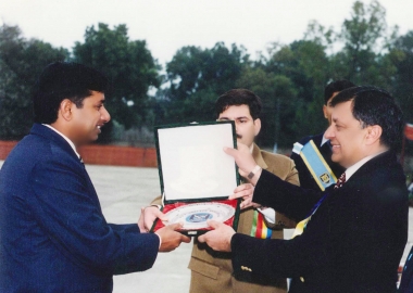 Flt Lt Abdur Rehman Jami & Vice Chief of the Air Staff Air Marshal MUHAMMAD FAROOQ QARI