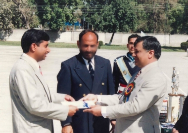 Flt Lt Abdur Rehman Jami & Vice Chief of the Air Staff Air Marshal MUHAMMAD FAROOQ QARI